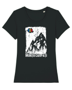 Muntii Carpati Tricou mânecă scurtă guler larg fitted Damă Expresser
