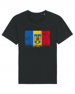 Steag Vintage Romania Tricou mânecă scurtă Unisex Rocker