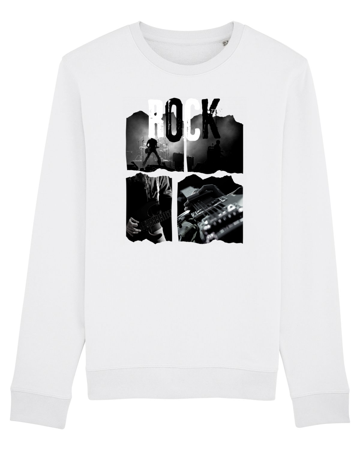 Bluză mânecă lungă Unisex Rise White
