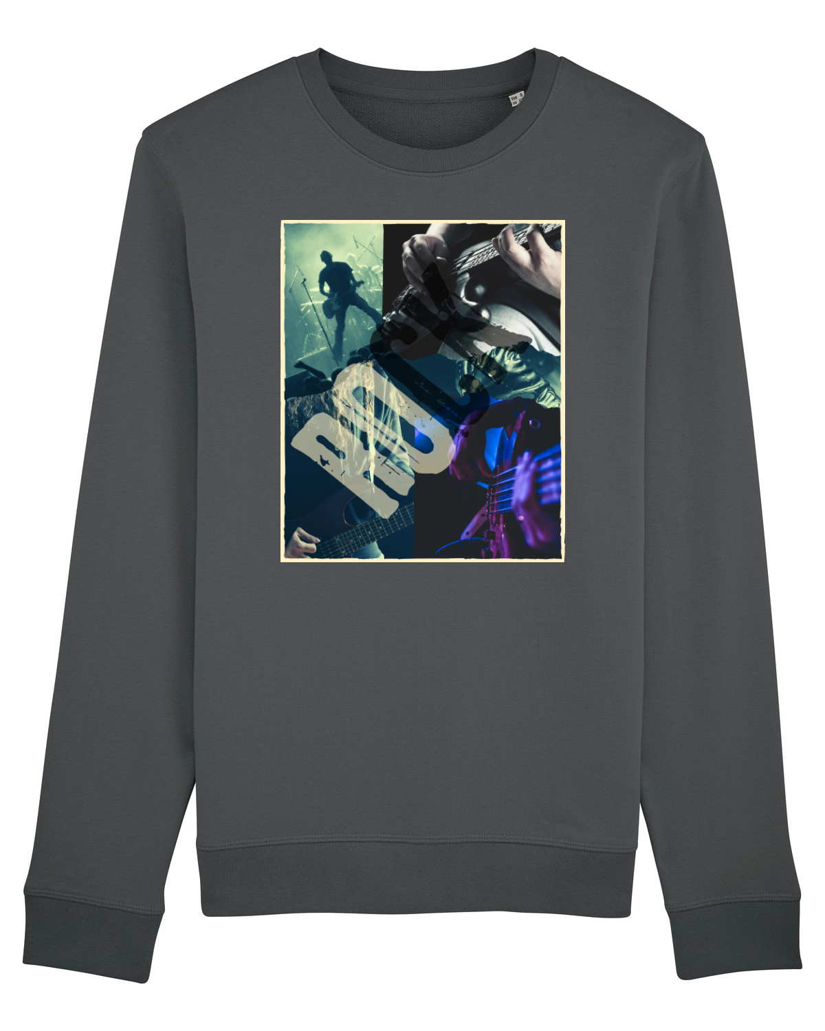 Bluză mânecă lungă Unisex Rise Anthracite