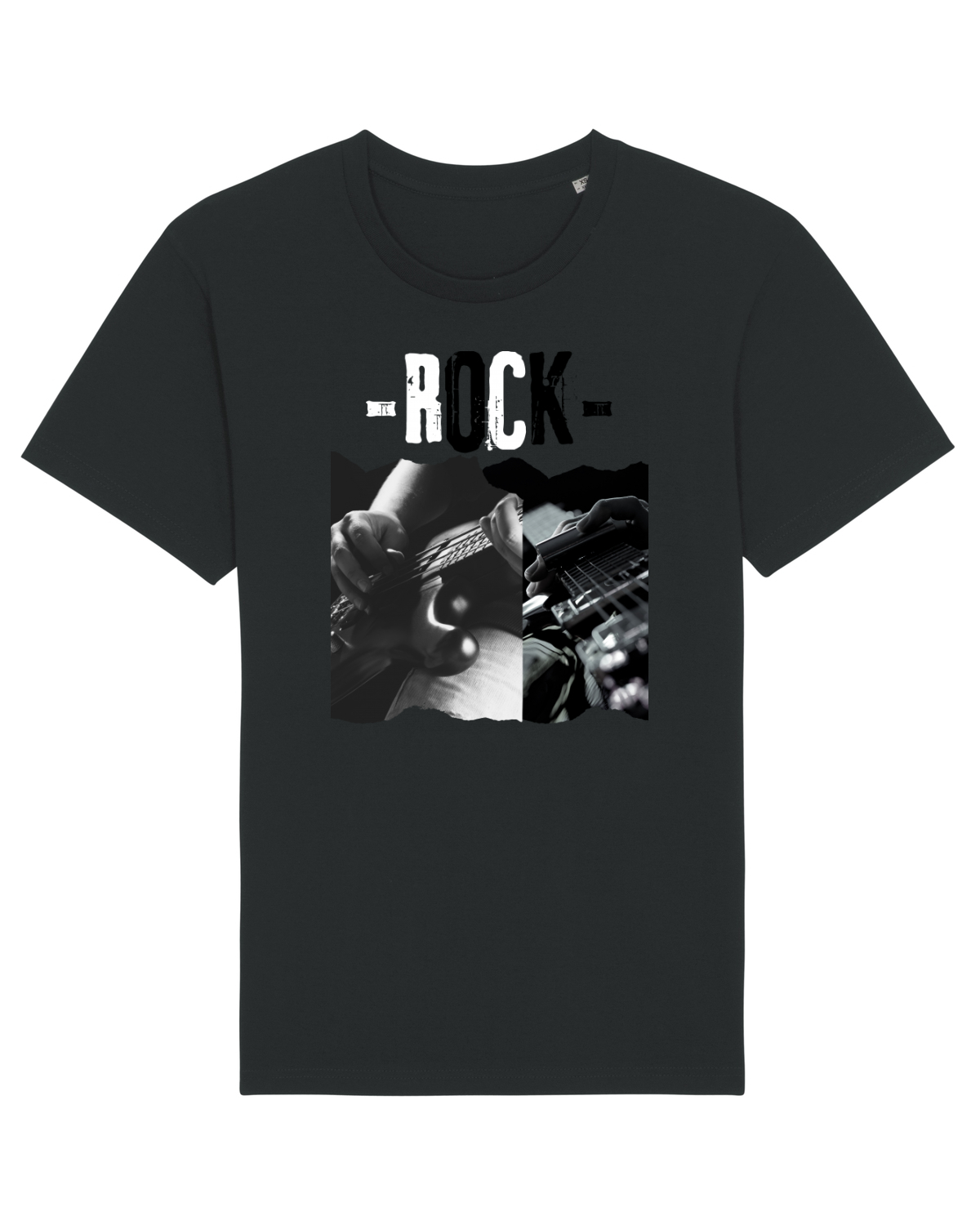 Tricou mânecă scurtă Unisex Rocker Black