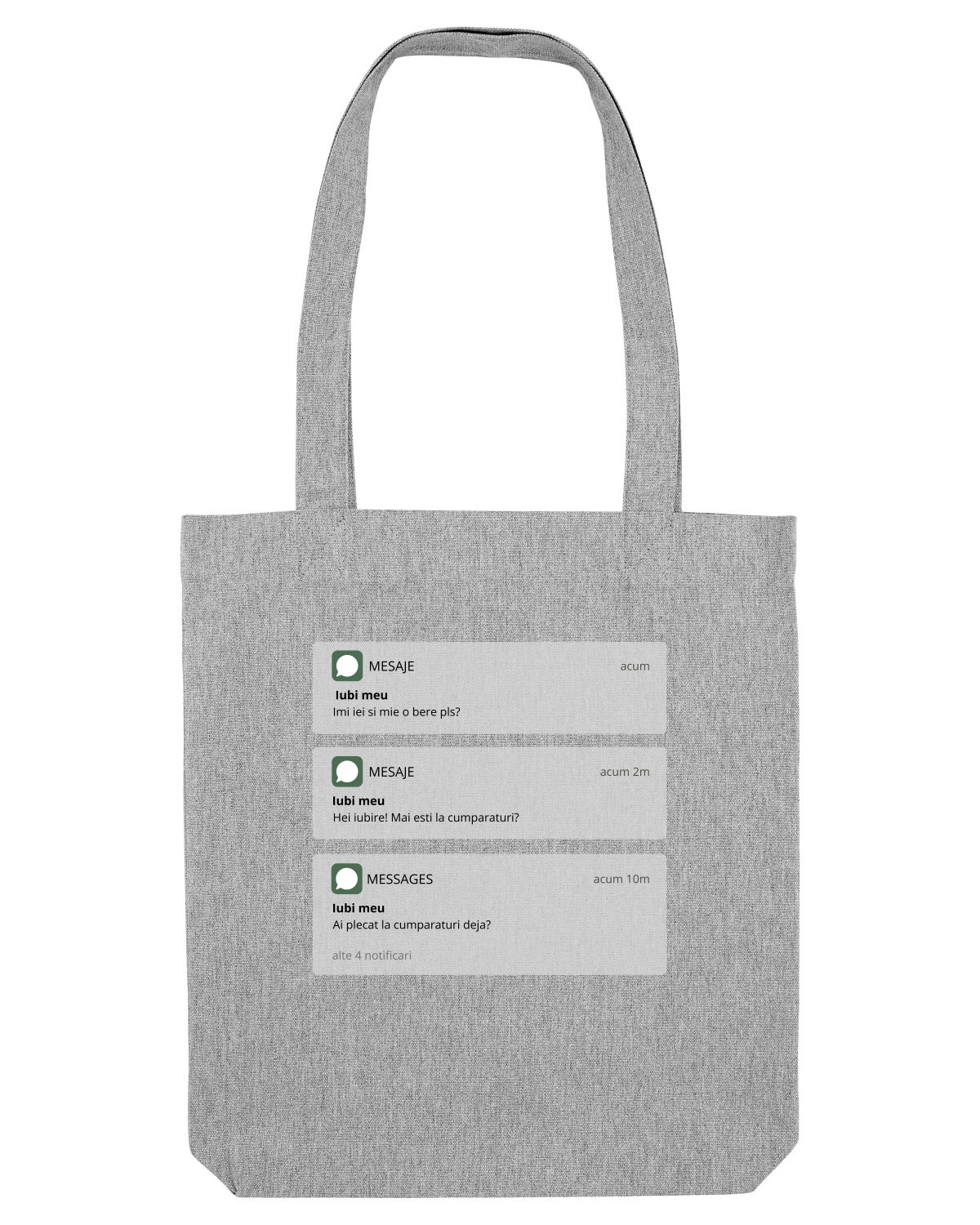 Sacoșă textilă Heather Grey
