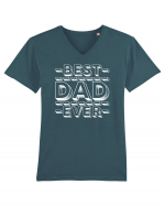 Best Dad Ever Tricou mânecă scurtă guler V Bărbat Presenter