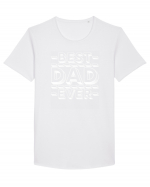 Best Dad Ever Tricou mânecă scurtă guler larg Bărbat Skater