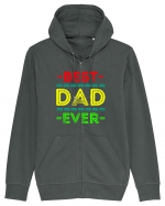 Best Dad Ever Hanorac cu fermoar Unisex Connector