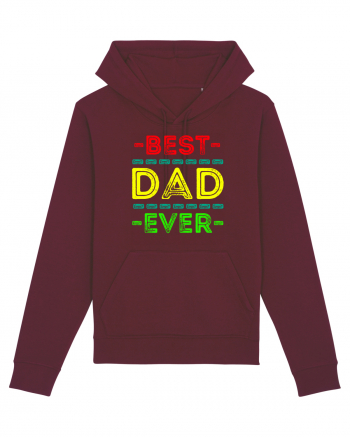 Best Dad Ever Burgundy