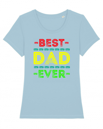 Best Dad Ever Sky Blue