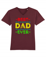 Best Dad Ever Tricou mânecă scurtă guler V Bărbat Presenter