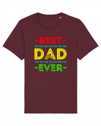 Best Dad Ever Burgundy