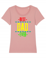 Best Dad Ever Tricou mânecă scurtă guler larg fitted Damă Expresser