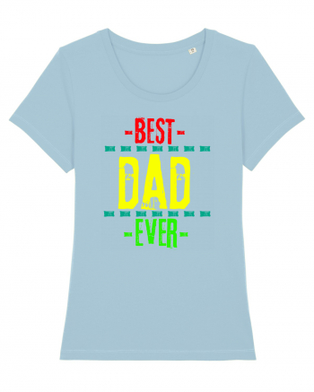 Best Dad Ever Sky Blue