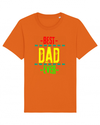 Best Dad Ever Bright Orange