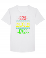 Best Dad Ever Tricou mânecă scurtă guler larg Bărbat Skater