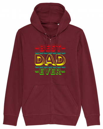 Best Dad Ever Burgundy