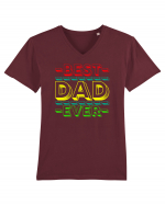 Best Dad Ever Tricou mânecă scurtă guler V Bărbat Presenter