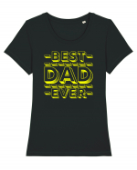 Best Dad Ever Tricou mânecă scurtă guler larg fitted Damă Expresser