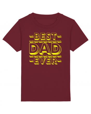 Best Dad Ever Burgundy