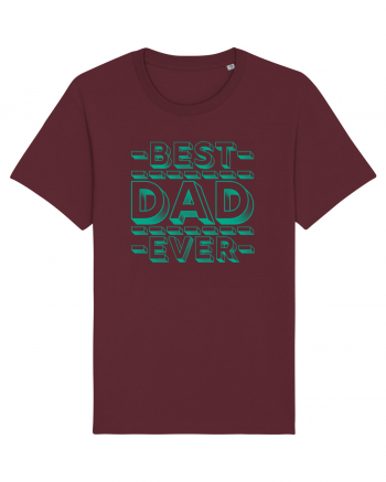 Best Dad Ever Burgundy