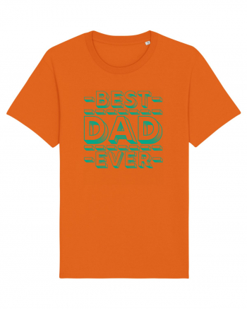 Best Dad Ever Bright Orange