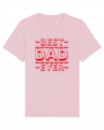 Best Dad Ever Cotton Pink