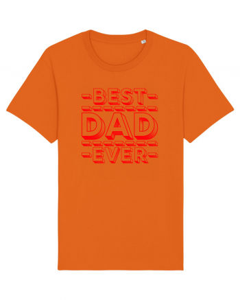 Best Dad Ever Bright Orange