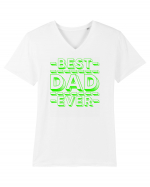 Best Dad Ever Tricou mânecă scurtă guler V Bărbat Presenter