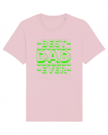 Best Dad Ever Cotton Pink