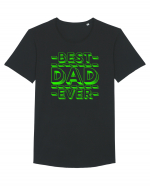 Best Dad Ever Tricou mânecă scurtă guler larg Bărbat Skater