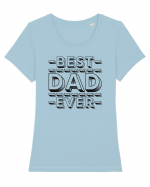 Best Dad Ever Tricou mânecă scurtă guler larg fitted Damă Expresser