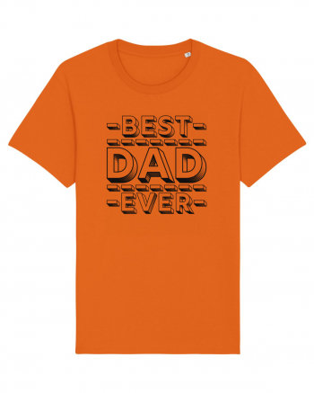 Best Dad Ever Bright Orange