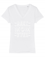 Best Mom Ever Tricou mânecă scurtă guler V Damă Evoker