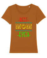 Best Mom Ever Tricou mânecă scurtă guler larg fitted Damă Expresser