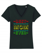 Best Mom Ever Tricou mânecă scurtă guler V Damă Evoker