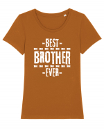 Best Brother Ever  Tricou mânecă scurtă guler larg fitted Damă Expresser