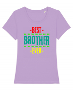 Best Brother Ever  Tricou mânecă scurtă guler larg fitted Damă Expresser