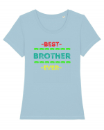 Best Brother Ever  Tricou mânecă scurtă guler larg fitted Damă Expresser