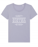 Best Sister Ever Tricou mânecă scurtă guler larg fitted Damă Expresser