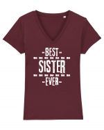 Best Sister Ever Tricou mânecă scurtă guler V Damă Evoker