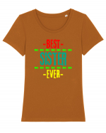 Best Sister Ever Tricou mânecă scurtă guler larg fitted Damă Expresser