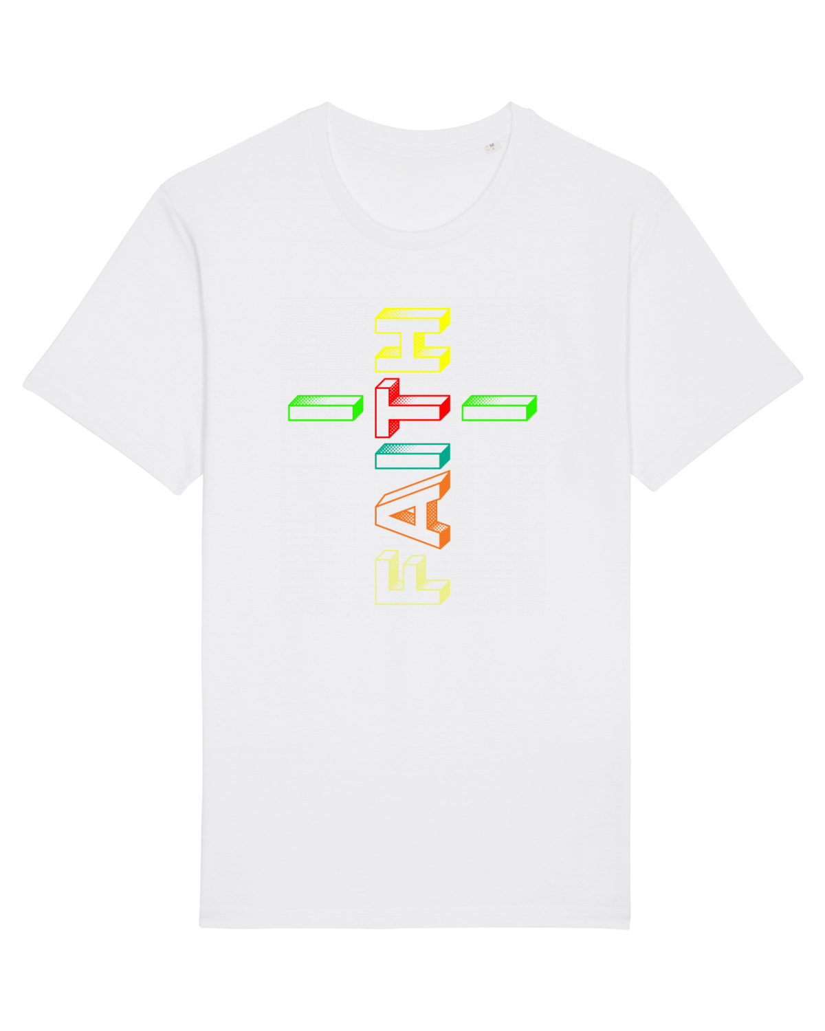 Tricou mânecă scurtă Unisex Rocker White