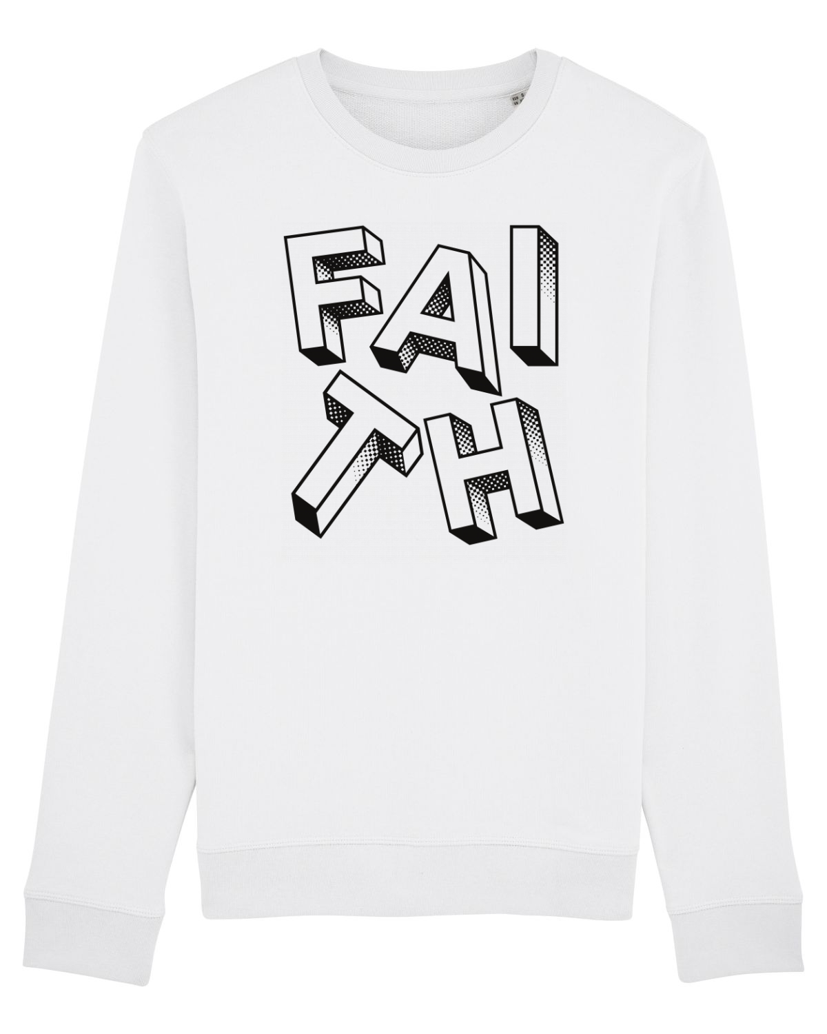 Bluză mânecă lungă Unisex Rise White