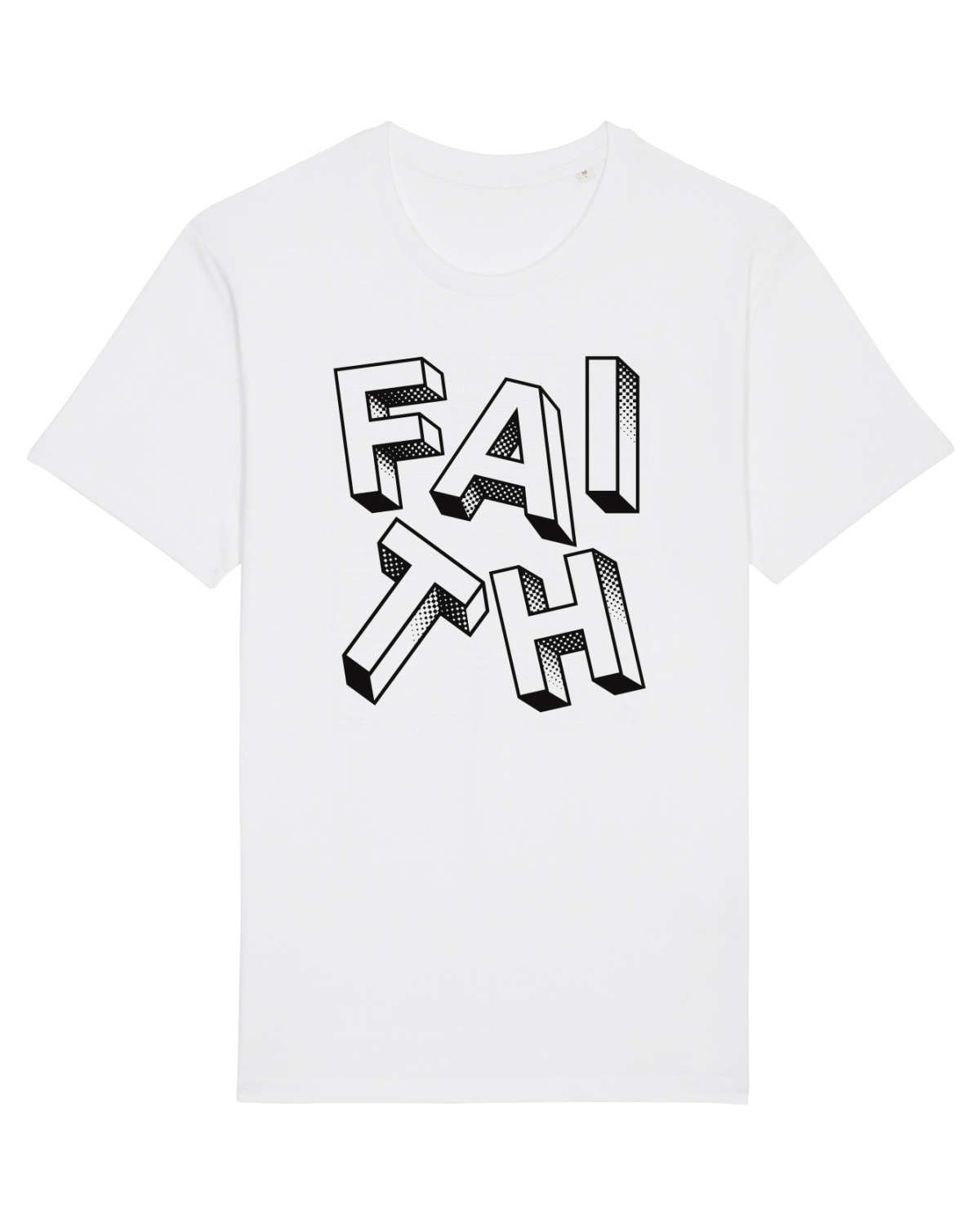Tricou mânecă scurtă Unisex Rocker White