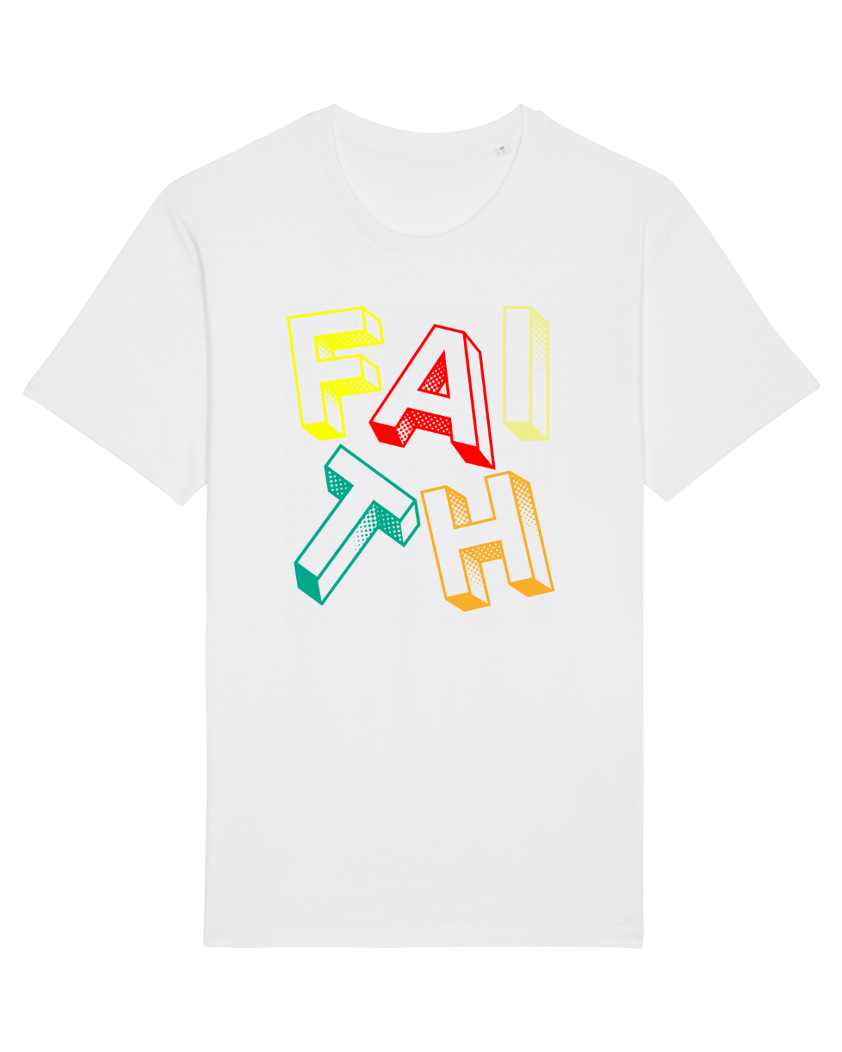 Tricou mânecă scurtă Unisex Rocker White