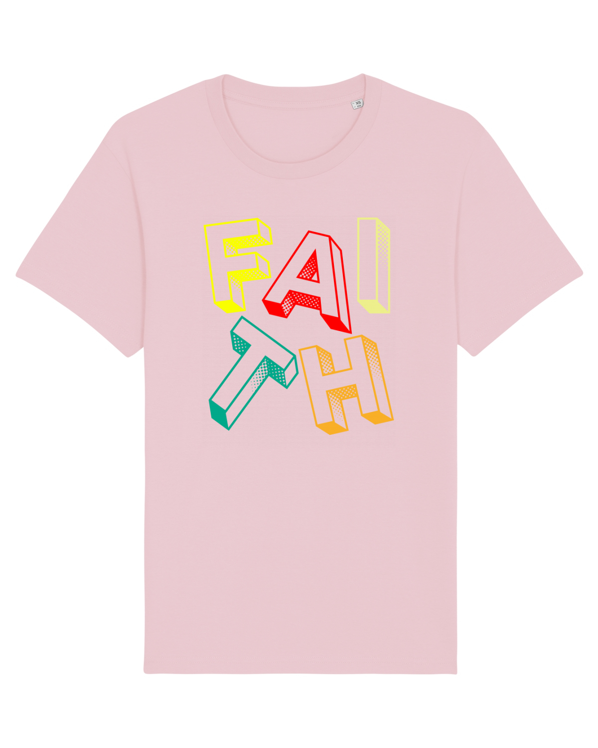 Tricou mânecă scurtă Unisex Rocker Cotton Pink