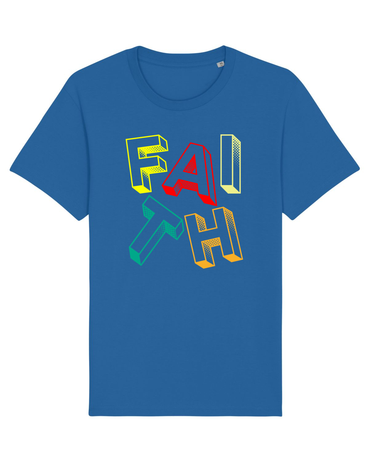 Tricou mânecă scurtă Unisex Rocker Royal Blue