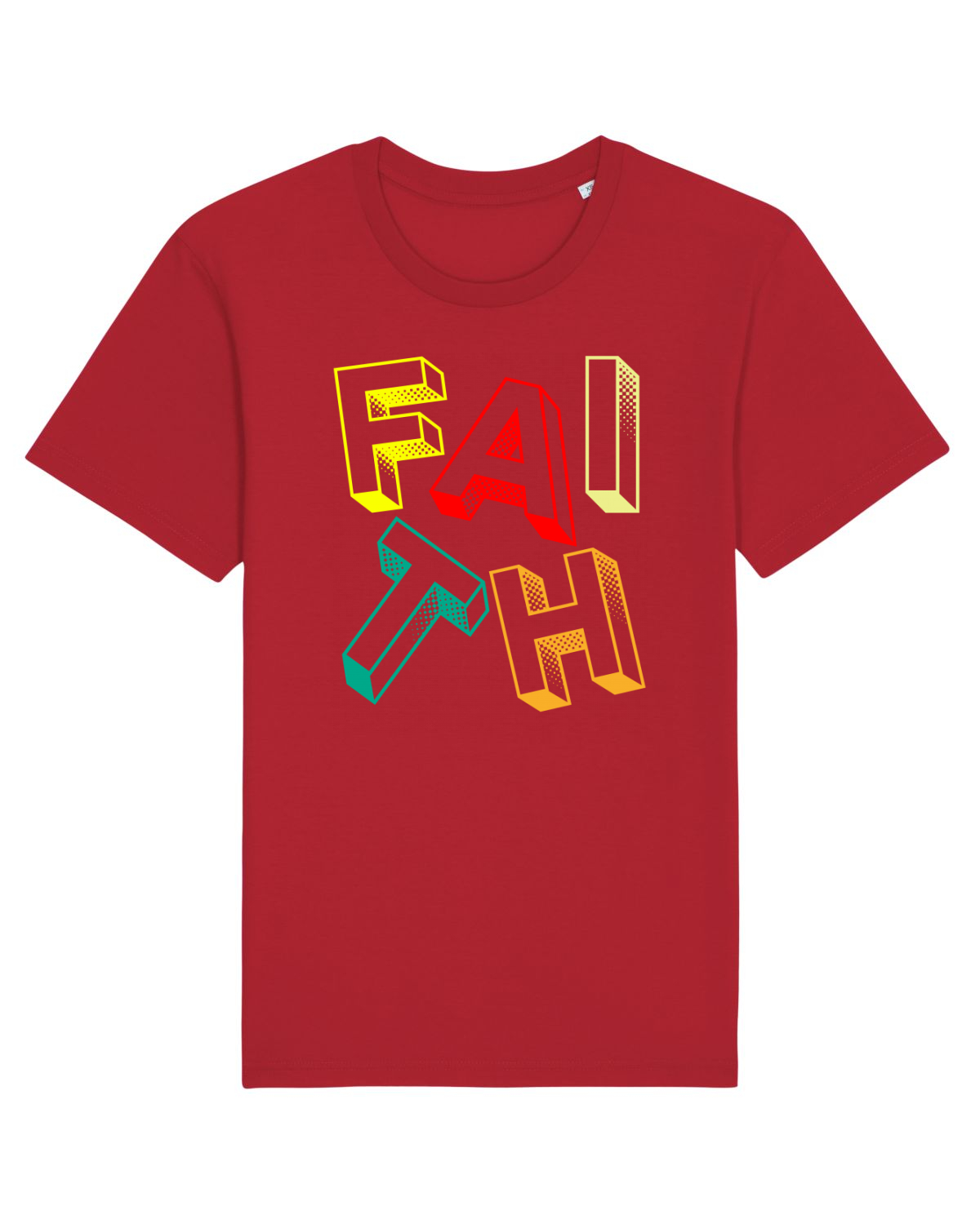 Tricou mânecă scurtă Unisex Rocker Red