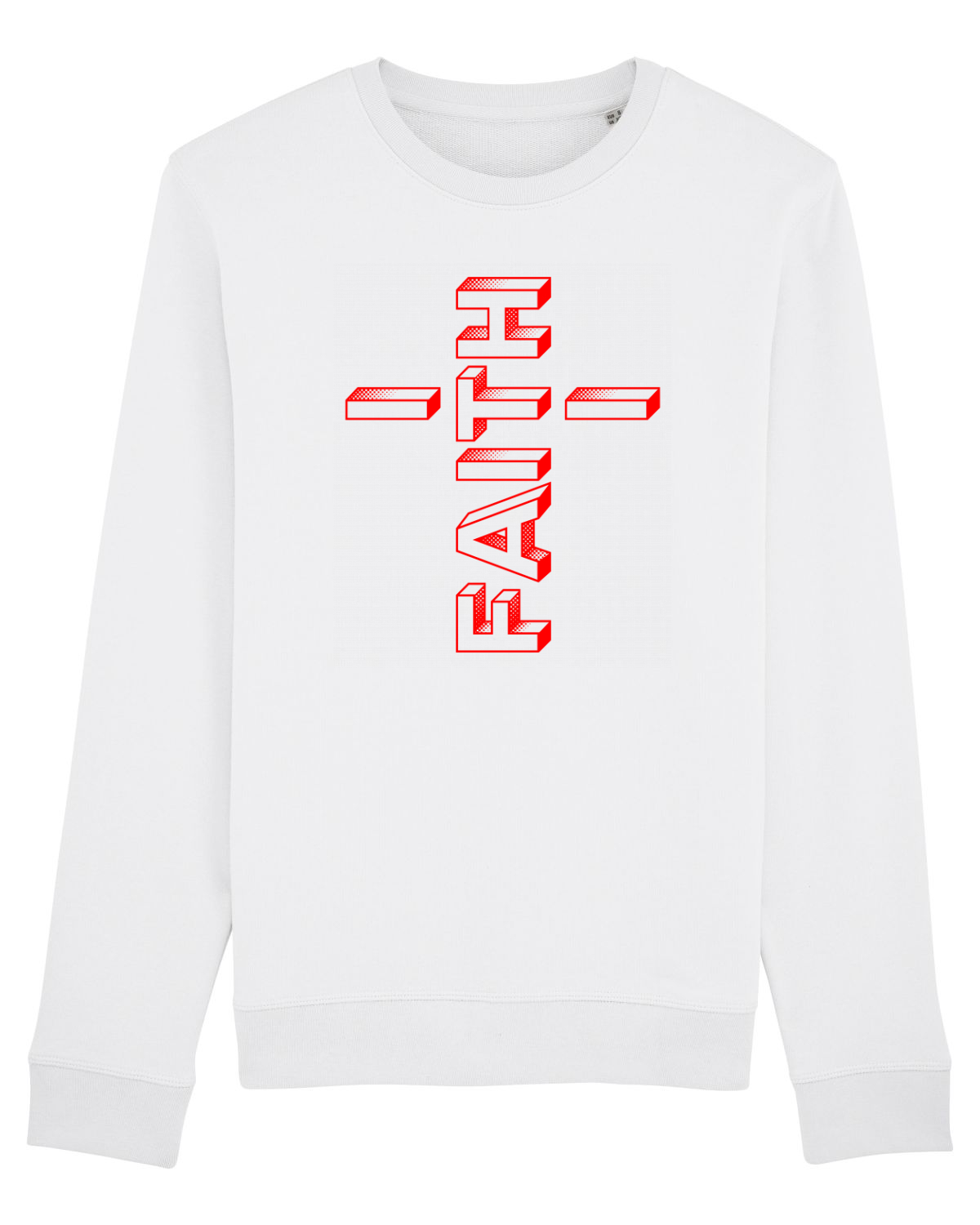 Bluză mânecă lungă Unisex Rise White