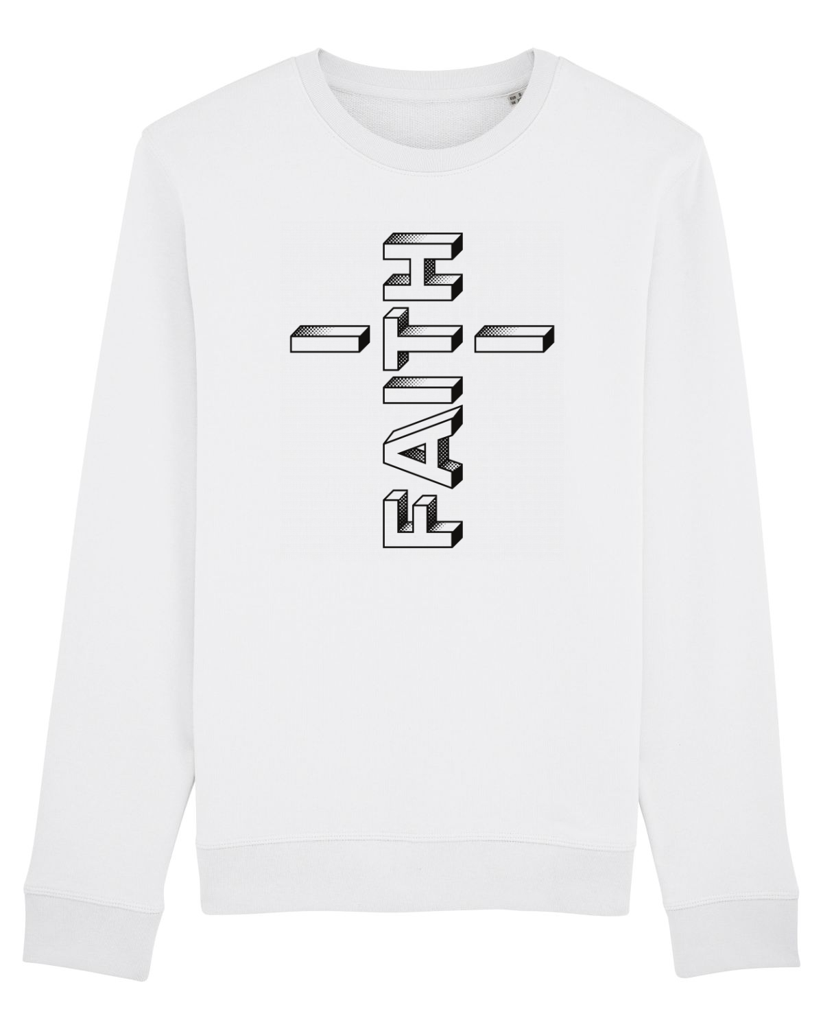 Bluză mânecă lungă Unisex Rise White