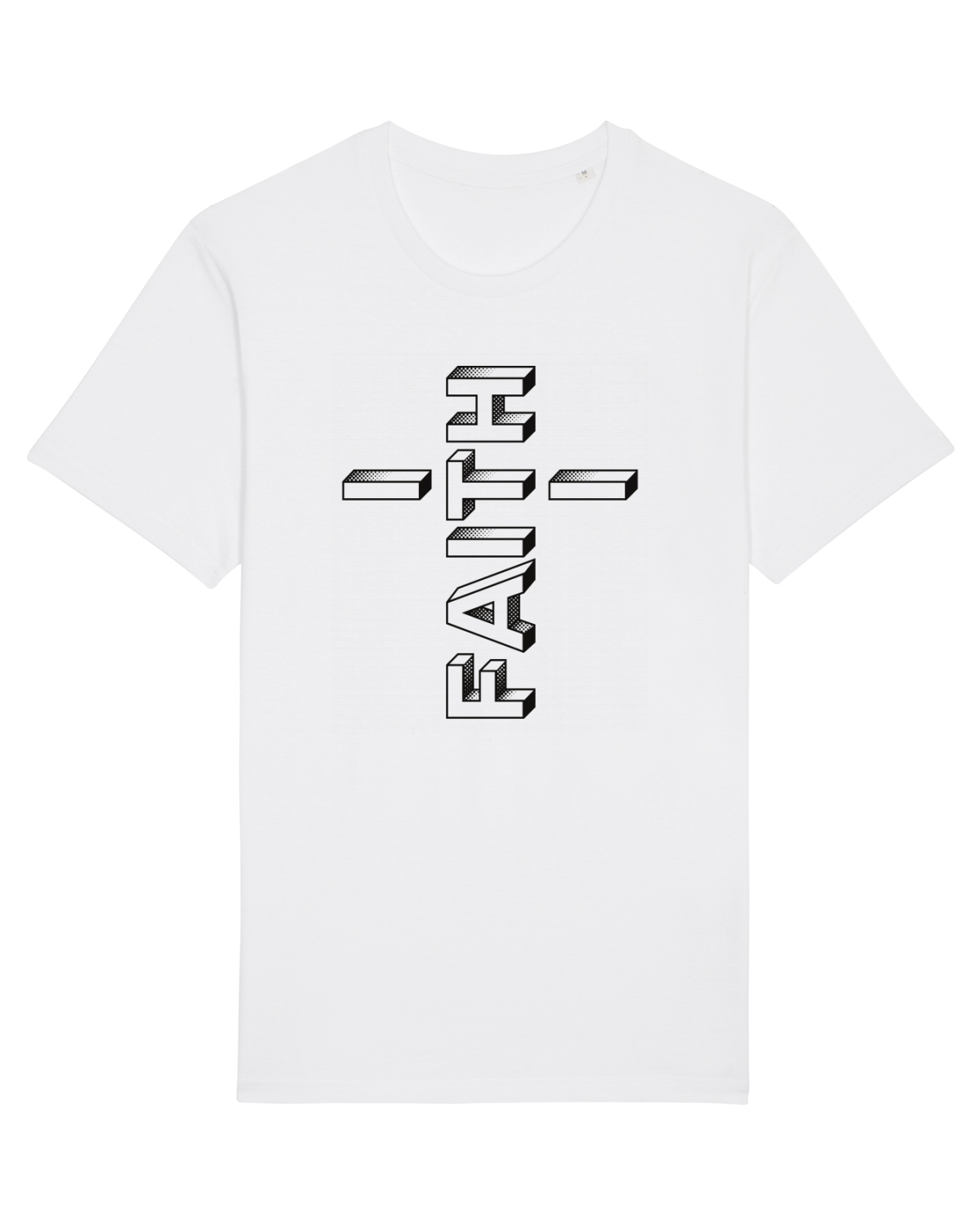 Tricou mânecă scurtă Unisex Rocker White