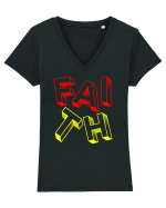 Faith Tricou mânecă scurtă guler V Damă Evoker